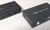 自宅PCと会社PC2台並べて使ってます？切り替え機あると便利ですよ。（KVMスイッチ PWAY／UGREEN）